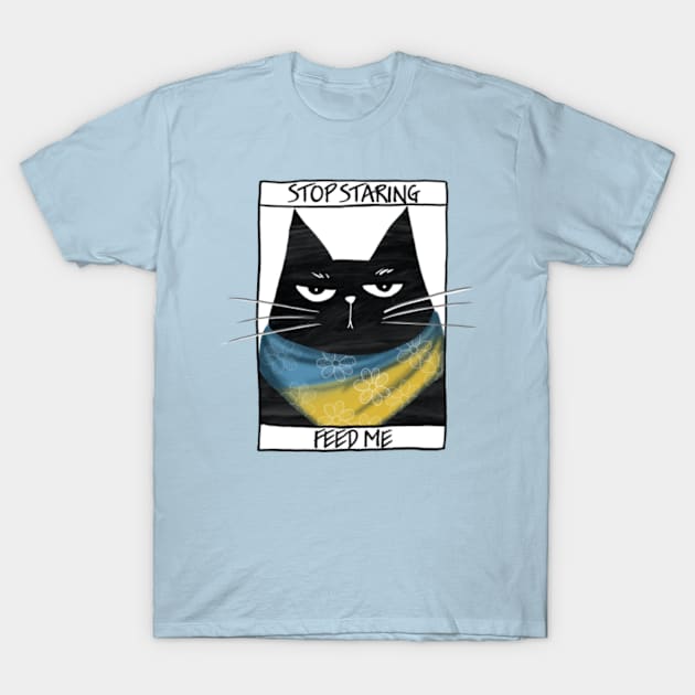 Poster with funny cat and inscription